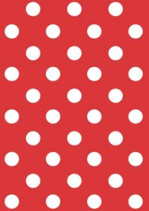 Wrapping Paper - Spots On Red