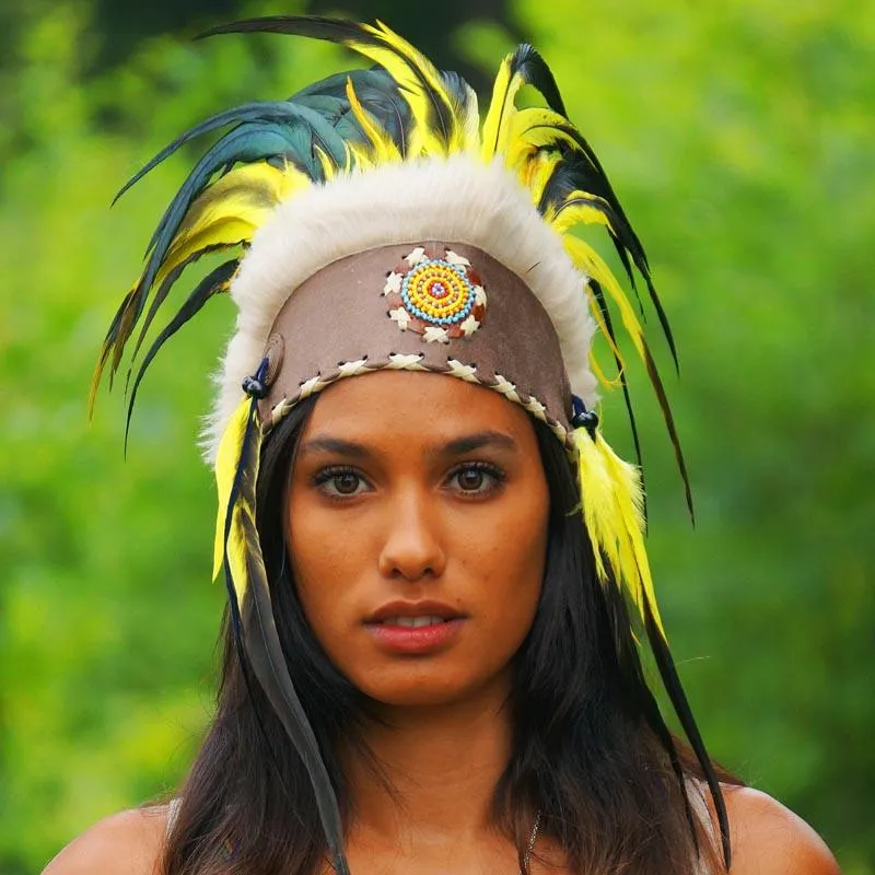 Yellow Feather Headdress