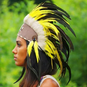 Yellow Feather Headdress