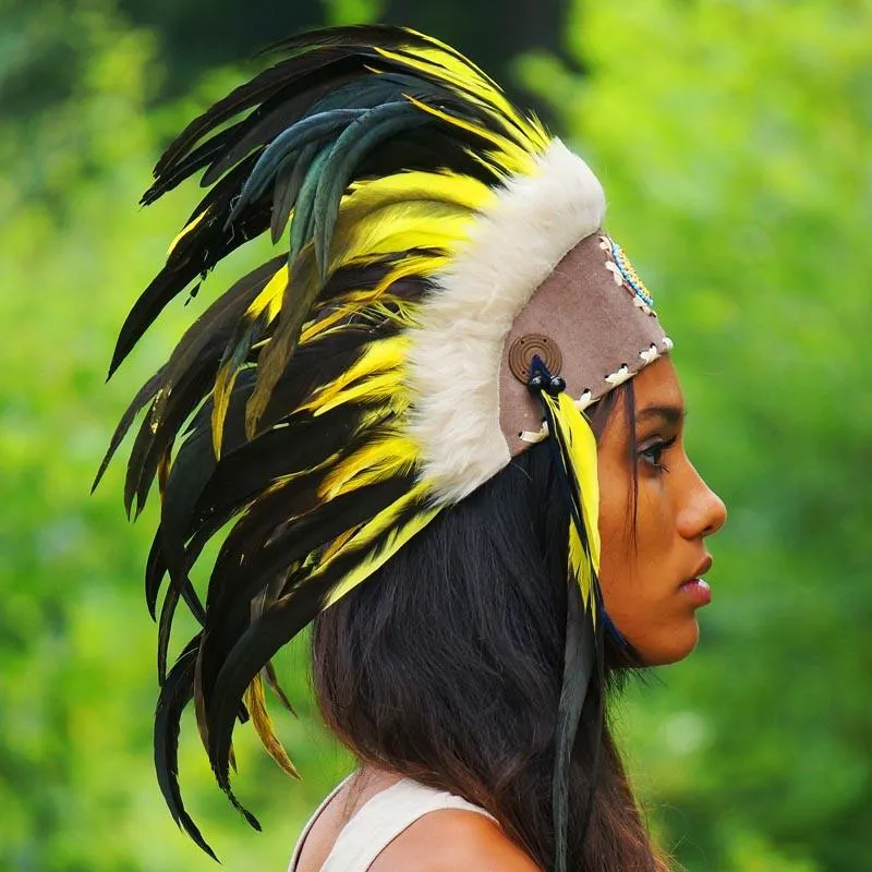 Yellow Feather Headdress